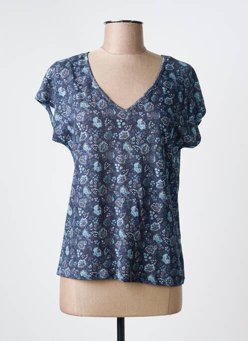 T-shirt bleu JULIE GUERLANDE femme