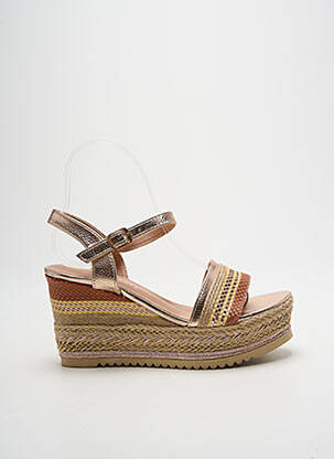 Sandales/nu pieds talon de 7 à 9cm or LA BOTTINE SOURIANTE femme