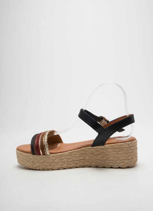 Sandales/Nu pieds noir EVA FRUTOS femme