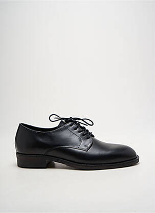 Derbies tissage satiné talon bas noir SELECTED homme