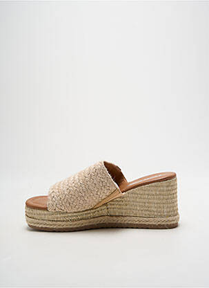 Sandales/nu pieds talon de 7 à 9cm beige REFRESH femme