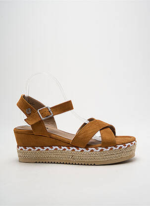Sandales/nu pieds talon de 4 à 6cm marron REFRESH femme