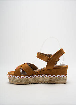 Sandales/nu pieds talon de 4 à 6cm marron REFRESH femme