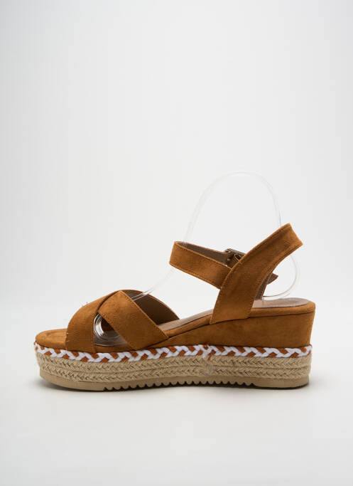 Sandales/nu pieds talon de 4 à 6cm marron REFRESH femme