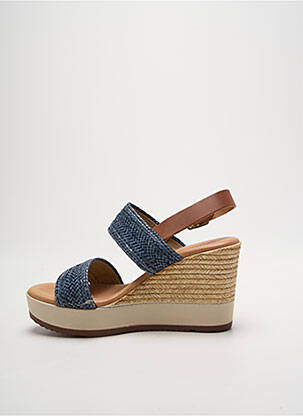 Sandales/nu pieds talon de 7 à 9cm bleu MILLENNIALS femme