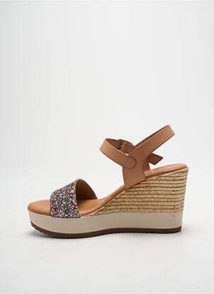Sandales/nu pieds talon de 7 à 9cm marron MILLENNIALS femme