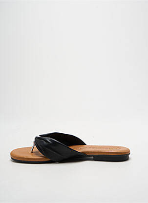 Tongs talon plat jusqu'à 3cm noir MILLENNIALS femme