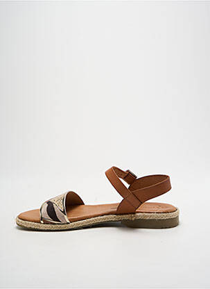 Sandales/nu pieds talon plat jusqu'à 3cm marron MILLENNIALS femme