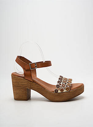 Sandales/Nu pieds marron MILLENNIALS femme