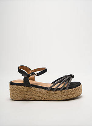 Sandales/nu pieds talon de 4 à 6cm noir IDEAL SHOES femme