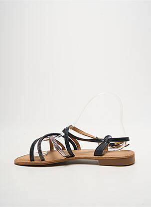Sandales/nu pieds talon plat jusqu'à 3cm noir IDEAL SHOES femme