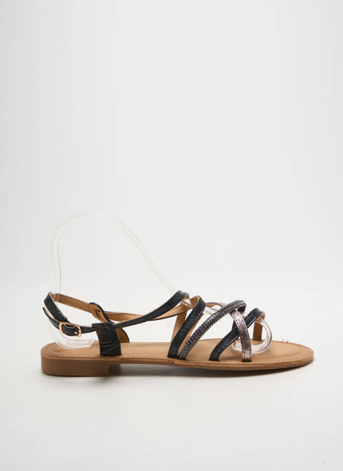 Sandales/Nu pieds noir IDEAL SHOES femme