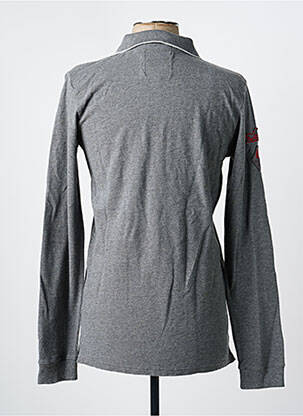 Polo manches longues manches longues gris JAPAN RAGS garçon