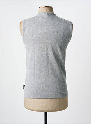 Pull col v sans manche gris BLEND OF AMERICA homme