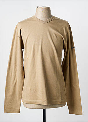 T-shirt coupe cintrée manches longues beige BLEND OF AMERICA homme