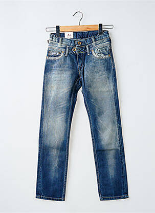 Jeans coupe droite poches taille ajustable bleu KAPORAL garçon