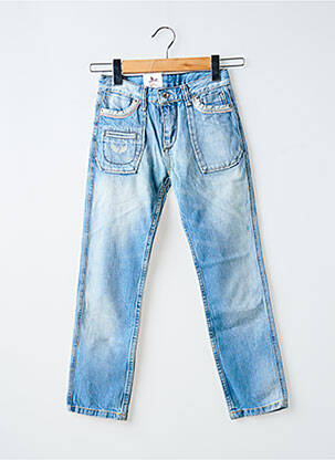 Jeans coupe slim poches taille ajustable bleu KAPORAL garçon