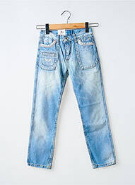Jeans coupe slim poches taille ajustable bleu KAPORAL garcon