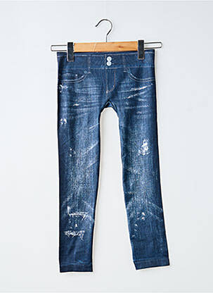 Legging stretch taille élastique bleu DESIGUAL fille