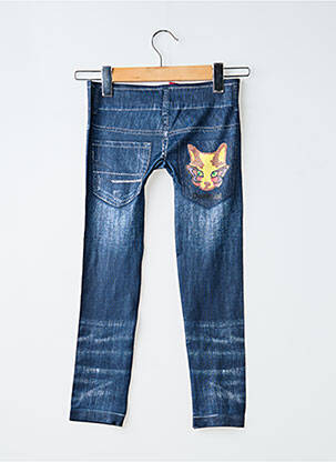 Legging stretch taille élastique bleu DESIGUAL fille