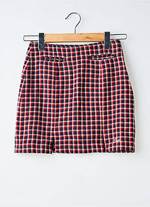 Jupe courte fermeture zip latéral rouge CHIPIE fille