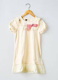 Robe courte manches courtes manches courtes beige MINI MOLLY BY MOLLY BRAKEN fille
