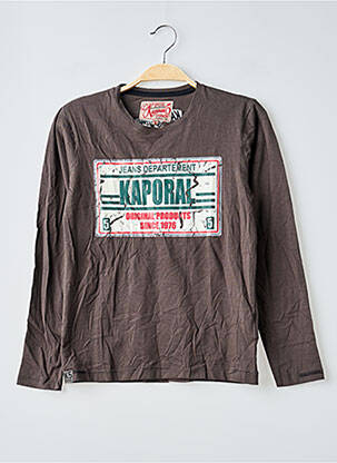 T-shirt manches longues manches longues vert KAPORAL garçon
