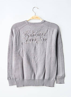 Pull coupe droite manches longues gris KAPORAL garçon