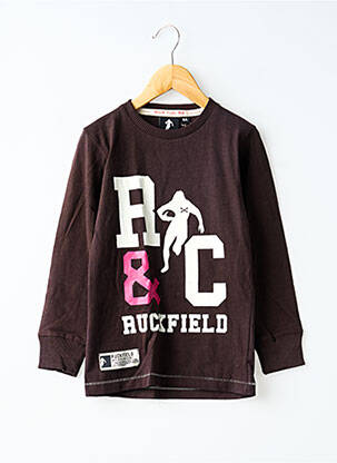 T-shirt manches longues manches longues marron RUCKFIELD garçon