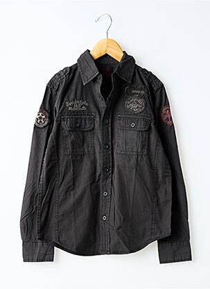 Chemise manches longues gris KAPORAL garçon