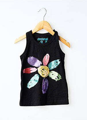Robe courte noir DESIGUAL fille