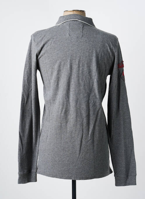 Polo manches longues manches longues gris JAPAN RAGS garcon