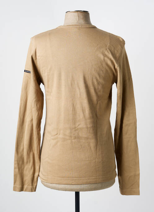 T-shirt coupe cintrée manches longues beige BLEND OF AMERICA homme