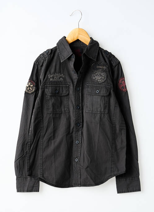 Chemise manches longues gris KAPORAL garçon