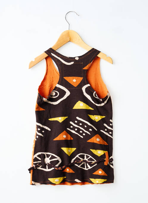 Robe courte orange DESIGUAL fille