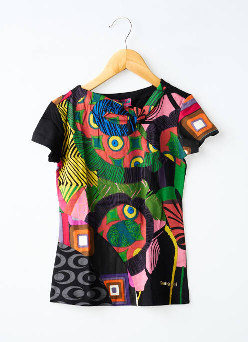 T-shirt noir DESIGUAL fille