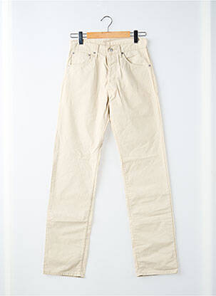Jeans coupe slim fermeture boutonnée sur le devant taille normale beige LEVIS homme