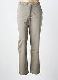 Pantalon chino tissage popeline taille normale gris JACKPOT femme