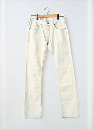 Jeans coupe slim fermeture boutonnée sur le devant taille normale bleu JAPAN RAGS homme
