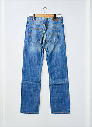 Jeans coupe droite fermeture boutonnée sur le devant taille normale bleu OBER homme