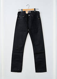 Jeans coupe droite fermeture boutonnée sur le devant taille normale noir LEVIS homme