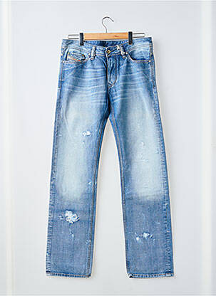 Jeans coupe droite fermeture boutonnée sur le devant taille normale bleu DIESEL homme