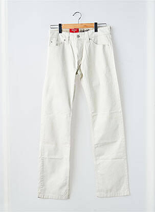 Jeans coupe slim poches taille normale beige LEVIS homme