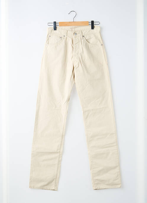 Jeans coupe slim fermeture boutonnée sur le devant taille normale beige LEVIS homme