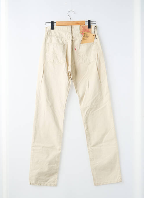 Jeans coupe slim fermeture boutonnée sur le devant taille normale beige LEVIS homme