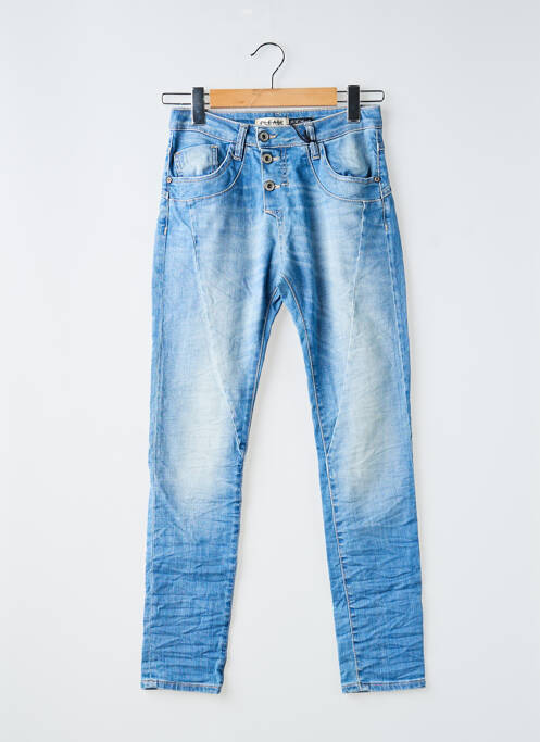 Jeans coupe slim stretch taille normale bleu PLEASE femme