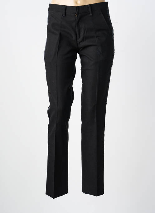 Pantalon chino broderie galons latéraux taille normale noir LEVIS femme