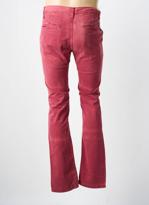 Pantalon chino stretch taille normale rouge JAPAN RAGS homme