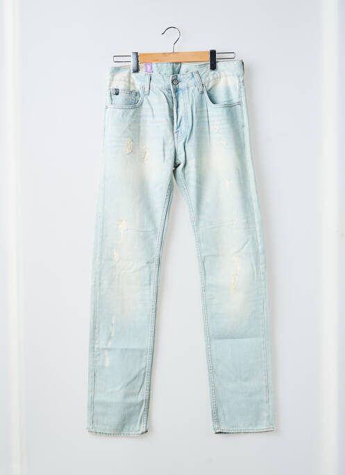 Jeans coupe slim fermeture boutonnée sur le devant taille normale bleu JAPAN RAGS homme
