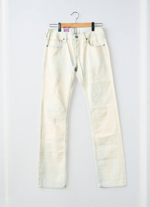 Jeans coupe slim fermeture boutonnée sur le devant taille normale bleu JAPAN RAGS homme